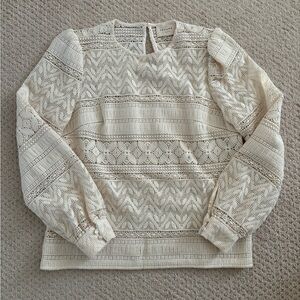 Sezane crochet top. Size small.